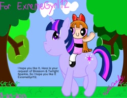 Size: 792x612 | Tagged: safe, artist:katiecandy, derpibooru import, twilight sparkle, crossover, ms paint, the powerpuff girls