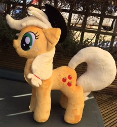 Size: 1046x1132 | Tagged: safe, artist:littlecritterforest, applejack, irl, photo, plushie, solo