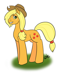 Size: 2322x2953 | Tagged: safe, artist:kiramoses, applejack, earth pony, pony, simple background, solo, transparent background