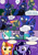 Size: 2824x4026 | Tagged: safe, artist:darkest-lunar-flower, princess celestia, princess luna, oc, oc:galactic jelly, oc:sappy, oc:smooth speaker, alicorn, pony, ..., absurd resolution, blushing, chest fluff, cloak, clothes, crying, knock out, luna is not amused, punch