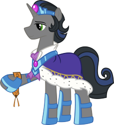 Size: 2000x2192 | Tagged: source needed, safe, artist:bigmk, artist:kuma993, derpibooru import, idw, king sombra, pony, unicorn, cloak, clothes, good king sombra, hoof hold, hoof shoes, idw showified, love, male, simple background, stallion, tanabata, transparent background