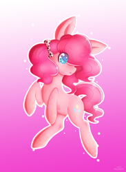 Size: 1024x1396 | Tagged: safe, artist:samandriilrf, pinkie pie, earth pony, pony, female, hair bow, mare, pink coat, pink mane, solo