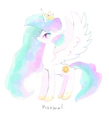 Size: 594x663 | Tagged: safe, artist:twico, princess celestia, alicorn, pony, simple background, solo, spread wings, white background