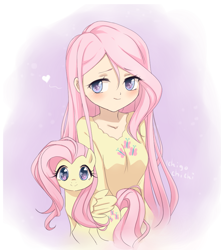 Size: 863x977 | Tagged: safe, artist:ichigochichi, fluttershy, human, cute, diabetes, heart, human ponidox, humanized, ichigochichi is trying to murder us, shyabetes, solo