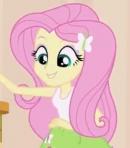 Size: 130x148 | Tagged: safe, screencap, fluttershy, equestria girls, picture for breezies, solo