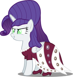 Size: 7522x7951 | Tagged: safe, artist:atomicmillennial, part of a series, part of a set, rarity, alicorn, pony, inspiration manifestation, absurd resolution, alicornified, alternate hairstyle, alternate universe, her inspiration manifests, inspirarity, possessed, race swap, raricorn, simple background, solo, transparent background, vector