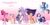 Size: 5000x2500 | Tagged: safe, artist:linavillain, derpibooru import, applejack, fluttershy, pinkie pie, princess twilight 2.0, rainbow dash, rarity, spike, twilight sparkle, twilight sparkle (alicorn), alicorn, dragon, earth pony, pegasus, pony, unicorn, the last problem, bipedal, female, high res, mane seven, mane six, mare, older, older applejack, older fluttershy, older mane seven, older mane six, older pinkie pie, older rainbow dash, older rarity, older spike, older twilight, winged spike