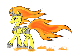 Size: 1200x851 | Tagged: safe, artist:tggeko, derpibooru import, spitfire, pegasus, pony, female, mare, princess, two toned mane, wings, yellow coat