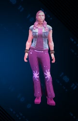 Size: 388x600 | Tagged: safe, artist:theanimefanz, pinkie pie, human, 3d, denim vest, humanized, saints row iv