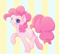 Size: 1200x1103 | Tagged: safe, artist:kkmrarar, pinkie pie, earth pony, pony, female, happy, mare, solo, walking