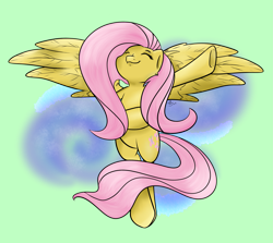 Size: 3361x3000 | Tagged: safe, artist:chibiteff, fluttershy, pegasus, pony, cute, my little pony, sky, solo, sweet