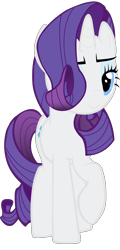 Size: 3825x7998 | Tagged: safe, artist:dash1e, rarity, pony, unicorn, absurd resolution, alternate hairstyle, female, hair over one eye, mare, simple background, solo, transparent background, vector