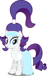 Size: 6367x10188 | Tagged: safe, artist:atomicmillennial, rarity, pony, unicorn, absurd resolution, alternate hairstyle, clothes, dress, female, high heels, mare, older, ponies of the future, simple background, solo, transparent background, vector, virtual reality