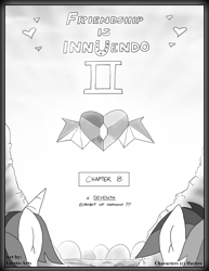 Size: 2550x3300 | Tagged: safe, artist:loreto-arts, derpibooru import, rainbow dash, twilight sparkle, pegasus, pony, comic:friendship is innuendo, comic:friendship is innuendo vol. 2, comic, monochrome