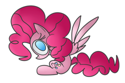 Size: 1280x850 | Tagged: safe, artist:mr. rottson, pinkie pie, earth pony, pony, female, mare, pink coat, pink mane, solo, wings