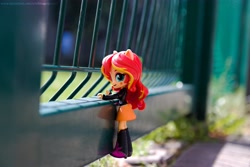 Size: 6016x4012 | Tagged: safe, artist:artofmagicpoland, sunset shimmer, equestria girls, cute, doll, equestria girls minis, eqventures of the minis, looking at you, shimmerbetes, solo, toy