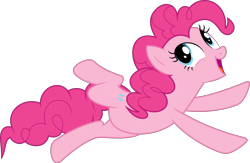 Size: 6441x4201 | Tagged: safe, artist:scienceisanart, pinkie pie, earth pony, pony, castle sweet castle, .svg available, absurd resolution, backbend, jumping, simple background, smiling, solo, svg, transparent background, vector