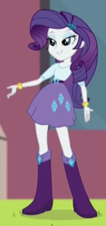 Size: 161x343 | Tagged: safe, screencap, rarity, dance magic, equestria girls, spoiler:eqg specials, boots, clothes, cropped, female, shoes, skirt, solo