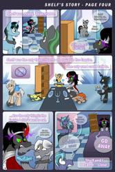 Size: 720x1080 | Tagged: safe, artist:wiggles, derpibooru import, king sombra, oc, pony, umbrum, series:shelf's story, comic, shelf