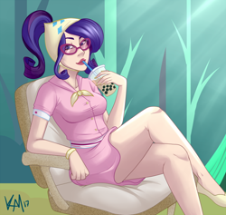 Size: 900x852 | Tagged: safe, artist:emberfan11, rarity, human, sleepless in ponyville, camping outfit, clothes, female, glasses, humanized, solo