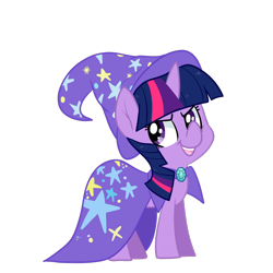 Size: 1000x1000 | Tagged: safe, artist:pegacornss, derpibooru import, twilight sparkle, accessory swap, grin, smiling, solo