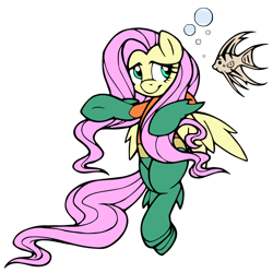 Size: 2862x2866 | Tagged: safe, artist:dfectivedvice, artist:edcom02, fluttershy, pegasus, pony, aquaman, crossover, dc comics, simple background, solo, transparent background