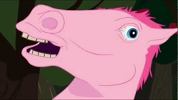 Size: 1280x720 | Tagged: safe, pinkie pie, earth pony, horse, pony, hoers, reaction image, solo, zone