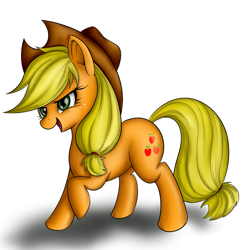 Size: 1200x1200 | Tagged: safe, artist:wrap, applejack, earth pony, pony, female, mare, pixiv, solo