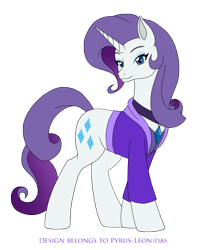 Size: 1362x1729 | Tagged: safe, artist:pyrus-leonidas, rarity, pony, unicorn, brawler, clothes, eyeshadow, female, looking at you, makeup, simple background, smiling, solo, transparent background