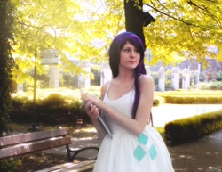 Size: 1024x789 | Tagged: safe, artist:moonskillx, rarity, human, clothes, cosplay, costume, dress, irl, irl human, photo, solo