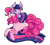 Size: 495x450 | Tagged: safe, artist:burgerlicious, derpibooru import, pinkie pie, twilight sparkle, earth pony, pony, female, lesbian, shipping, twinkie