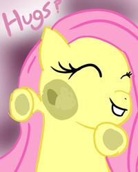 Size: 480x600 | Tagged: safe, artist:joejoekk, fluttershy, pegasus, pony, cute, hug, hug request, screensaver