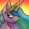 Size: 100x100 | Tagged: safe, artist:anxiouslilnerd, princess celestia, alicorn, pony, icon, pixel art, praise the sun, prize, solo, sunset