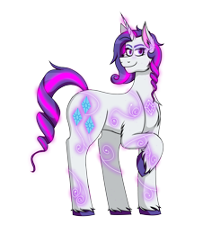 Size: 4400x4869 | Tagged: safe, artist:cornerverse, rarity, pony, unicorn, absurd resolution, element of generosity, female, glow, glowing lines, glowing mane, mare, rainbow power, rainbow power redesign, simple background, solo, transparent background