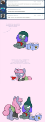 Size: 726x1973 | Tagged: safe, artist:carnifex, oc, oc only, oc:pick pocket, oc:velvet, ask, ask velvet, tumblr