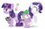 Size: 1050x690 | Tagged: safe, artist:dm29, derpibooru import, rarity, spike, twilight sparkle, twilight sparkle (alicorn), alicorn, dragon, pony, unicorn, inspiration manifestation, book, circling stars, derp, female, inspiration manifestation book, magic, mare, simple background, transparent background, trio, twilight is not amused, unamused