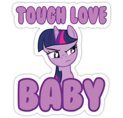 Size: 375x360 | Tagged: safe, derpibooru import, twilight sparkle, a bird in the hoof, quote, solo, sticker