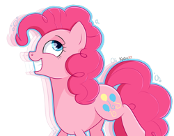 Size: 1000x780 | Tagged: safe, artist:kodabomb, pinkie pie, earth pony, pony, female, mare, profile, simple background, smiling, solo, transparent background