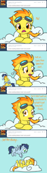 Size: 639x2328 | Tagged: safe, artist:okiedokielokie, derpibooru import, soarin', spitfire, ask-mlpspitfire, cloud, goggles, tumblr