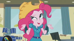 Size: 1440x804 | Tagged: safe, pinkie pie, equestria girls, friendship games, dunno, faic, solo