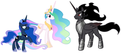 Size: 2087x916 | Tagged: artist needed, safe, derpibooru import, king sombra, princess celestia, princess luna, alicorn, pony, alicornified, alternate universe, armor, beautiful, bedroom eyes, celestibra, celumbra, covered cutie mark, crown, cutie mark, ethereal mane, female, flirting, friendship, good king sombra, handsome, hearts and hooves day, hidden cutie mark, holiday, hoof shoes, horn, implied celestibra, implied celumbra, implied lumbra, implied polyamory, implied shipping, implied threesome, jewelry, king sombra gets all the mares, large wings, long horn, looking at each other, lucky bastard, lumbra, majestic, male, mane, mare, ot3, peytral, polyamory, race swap, regal, regalia, romance, royal sisters, royalty, seduction, shipping, smiling, sombracorn, stallion, starry mane, straight, stupid sexy sombra, this will end in kisses, this will end in love, this will end in snu snu, trio, valentine's day, when he smiles, wings