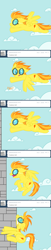 Size: 639x3105 | Tagged: safe, artist:okiedokielokie, derpibooru import, spitfire, ask-mlpspitfire, goggles, tumblr, wall