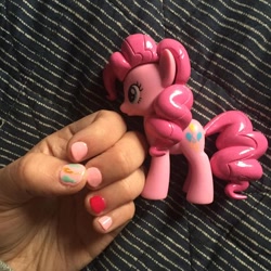 Size: 600x600 | Tagged: safe, pinkie pie, earth pony, pony, fingernails, g.m. berrow, nail polish, toy