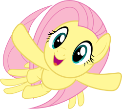 Size: 7000x6257 | Tagged: safe, artist:uxyd, fluttershy, pegasus, pony, filli vanilli, absurd resolution, cute, flying, happy, shyabetes, simple background, smiling, solo, transparent background, vector