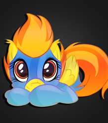 Size: 2688x3076 | Tagged: safe, artist:tivy, derpibooru import, spitfire, cute, solo, wonderbolts uniform