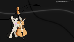 Size: 1920x1080 | Tagged: safe, artist:game-beatx14, derpibooru import, octavia melody, earth pony, pony, cello, musical instrument, vector, wallpaper