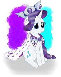 Size: 1820x2280 | Tagged: safe, artist:starlightglummer, princess platinum, rarity, pony, unicorn, pouting, sitting, solo