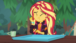 Size: 1920x1080 | Tagged: safe, screencap, sunset shimmer, equestria girls, wake up!, spoiler:eqg series (season 2), solo