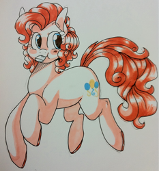 Size: 954x1024 | Tagged: safe, artist:buljong, pinkie pie, earth pony, pony, female, mare, pink coat, pink mane, solo, traditional art