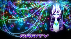 Size: 1800x1000 | Tagged: safe, artist:shattered-gears, rarity, pony, unicorn, alternate hairstyle, ear fluff, element of generosity, jewels, looking at you, loose hair, magic, solo, wallpaper